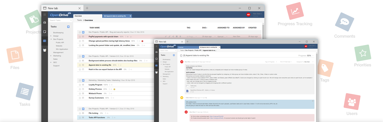 OpenDrive Task Management